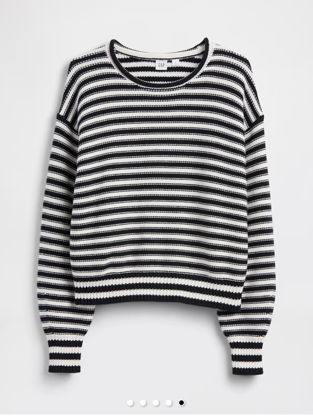 Gap Relaxed Stripe Rollneck Sweater - XL